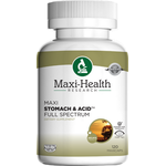 Maxi Health - Maxi Stomach & Acid - Kosher Digestive Formula - 120 Capsules MH-3231-01