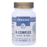 Freeda Vitamins - B Complex No Folic Or Paba - 100 Tablets FV-4002-01