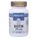 Freeda Vitamins - Biotin 300 mcg - 100 Tablets FV-4140-01