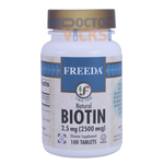 Freeda Vitamins - Biotin 2500 mcg - 100 Tablets FV-4141-01