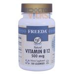Freeda Vitamins - Vitamin B12 500 mcg (Cyanocobalamin) - 100 Lozenges FV-4167-01