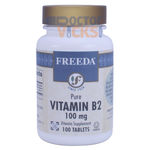Freeda Vitamins - Vitamin B2 (Riboflavin) 100 mg - 100 Tablets FV-4170-01