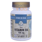 Freeda Vitamins - Vitamin B6 (Pyridoxine) 100 mg - 100 Tablets FV-4172-01