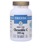 Freeda Vitamins - Chewable Fruit C 200 mg - Orange Flavor - 100 Chewables FV-4177-01