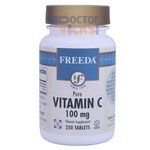 Freeda Vitamins - Vitamin C 100 mg - 250 Tablets FV-4179-01