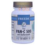 Freeda Vitamins - Pan C 500 - Kosher Vitamin C & Bioflavonoids - 100 Tablets FV-4191-01
