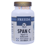 Freeda Vitamins - Span C - Kosher Vitamin C & Bioflavonoids - 100 Tablets FV-4195-01