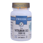 Freeda Vitamins - Vitamin D3 1000 IU - 100 Tablets FV-4200-01