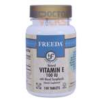 Freeda Vitamins - Vitamin E 100 IU With Mixed Tocopherols - 100 Tablets FV-4204-01