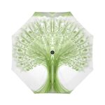 Tree of life Light auto-foldable umbrella-rain and sun- Sandrine Kespi Creations design- diameter 37.4"- 8 ribs umbrella auto foldable-