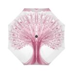 Tree of life- Light auto-foldable umbrella-rain and sun- Sandrine Kespi Creations design- diameter 37.4"- 8 ribs umbrella auto foldable-