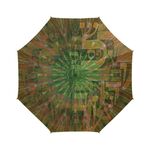 Hebrew alphabet mandala -Judaica gift- Semi automatic large umbrella-Sandrine Kespi Creation design-can open with one hand in one second-long handle 20.4"-  coverage 42.5"-rain and sun semi automatic large umbrella- Hebrew alphabet