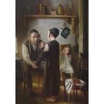 Elena Flerova - The Tailor | Jewish Art Oil Painting Gallery ELEX499553