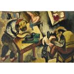 Tailors by Issachar Ber Ryback Jewish Art Oil Painting Gallery IBR432