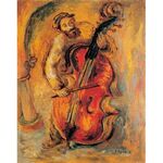 The Cello by Issachar Ber Ryback Jewish Art Oil Painting Gallery IBR433