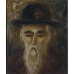 The Rabbi by Issachar Ber Ryback Jewish Art Oil Painting Gallery IBR435
