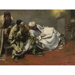Yom Kippur by Leopold Pilichowski - Jewish Art Oil Painting Gallery LP709