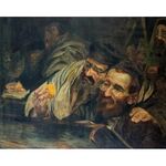 Succot II by Leopold Pilichowski - Jewish Art Oil Painting Gallery LP712