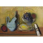 Still Life with Fruit by Rudolf Levy - Jewish Art Oil Painting Gallery RL910