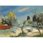Sudfranzosische Landschaft by Rudolf Levy - Jewish Art Oil Painting Gallery RL912