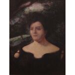 Wife of the Artist Glitzenstein by Samuel Hirszenberg- Jewish Art Oil Painting Gallery SH915