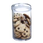 Engraved Lucite Round Cookie Jar with Cover - Large Engraved Lucite Round Cookie Jar with Cover - Large