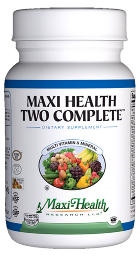 Maxi Health - Maxi Health Two Complete With Iron - Kosher Multivitamin & Mineral - 180 Capsules MH-3085-03