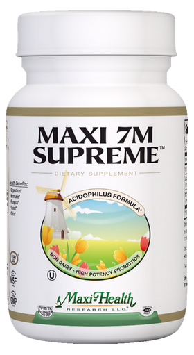 Maxi Health - Maxi 7M Supreme - Kosher Acidophilus Formula - 120 Capsules MH-3109-02