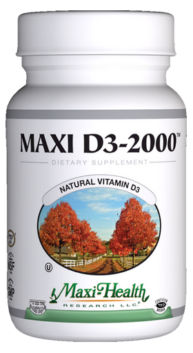 Maxi Health - Maxi Vitamin D3 2000 IU - 180 Tablets MH-3197-02