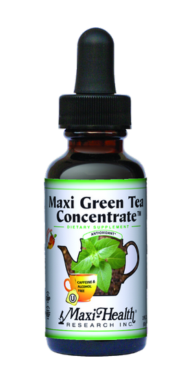 Maxi Health - Maxi Green Tea Concentrate - Kosher Energy Formula - Peach Flavor - 2 fl oz MH-3158-01